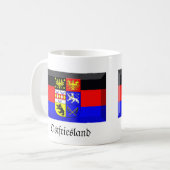 Ostfriesland Flaggen-Edelstein Kaffeetasse (Vorderseite Links)