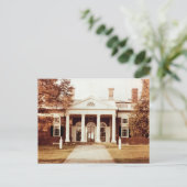 Ostfront von Monticello Postkarte (Stehend Vorderseite)
