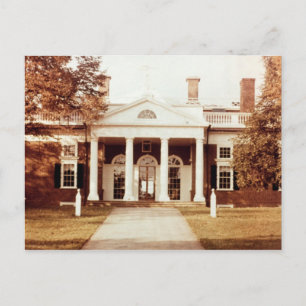 Ostfront von Monticello Postkarte