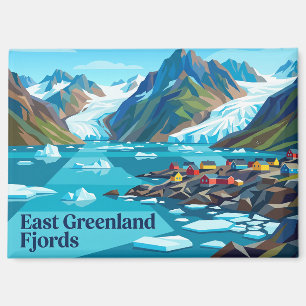 Ostgrönland Fjorde Magnet