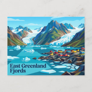 Ostgrönland Fjorde Postkarte