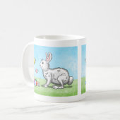 Osthasen-Eiersuche Kaffeetasse (Vorderseite Links)