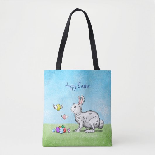 Osthasen-Eiersuche Tasche (Vorderseite)