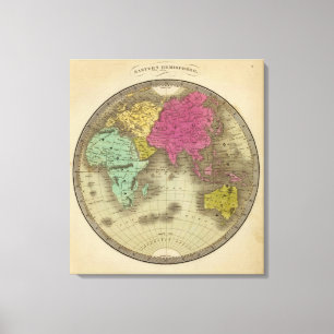 Osthemisphäre 8 leinwanddruck