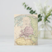 Osthemisphäre Europas Postkarte (Stehend Vorderseite)