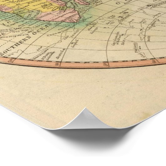 Osthemisphäre Poster (Ecke)