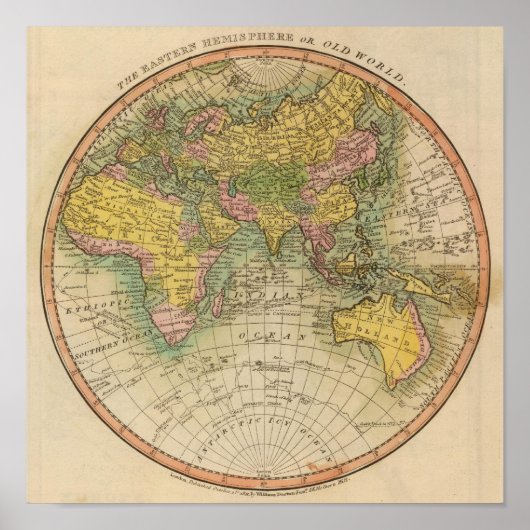 Osthemisphäre Poster (Vorne)