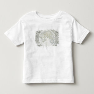 Osthemisphäre, von einer Reihe von Weltkarte-PU Kleinkind T-shirt
