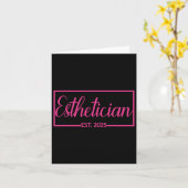 Östhetiker Est. 2025 Facharzt für Hautpflege Karte (Gelbe Blume)