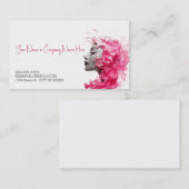 Östhetiker oder Friseur - Stylest Business Card Visitenkarte (Vorne/Hinten)