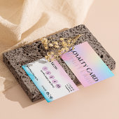 Östhetiker Pink Holographic Iridescent Feminine Treuekarte