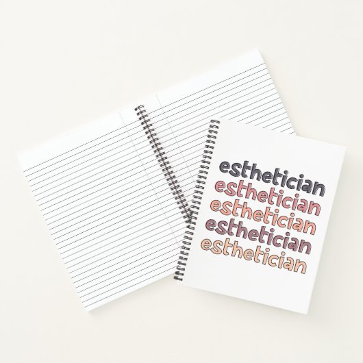 Östhetikerin Kosmetologe Beautician Niedlich Notizblock (Innenseite)