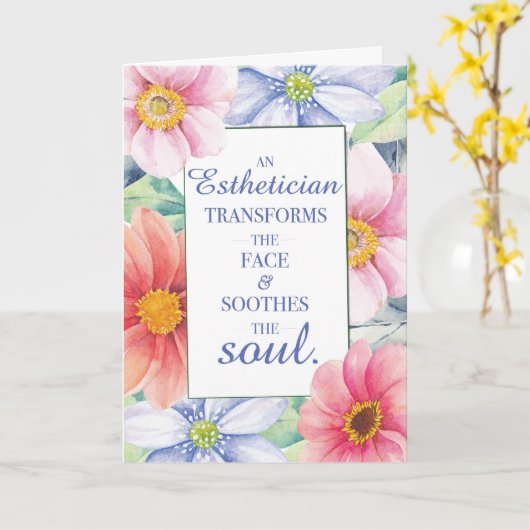 Östhetische Word Art Zitat mit großer Wasserfarbe Karte (Gelbe Blume)