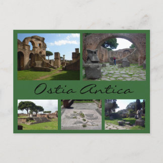 Ostia Antica Collage (römische Ruinen), Rom Postkarte