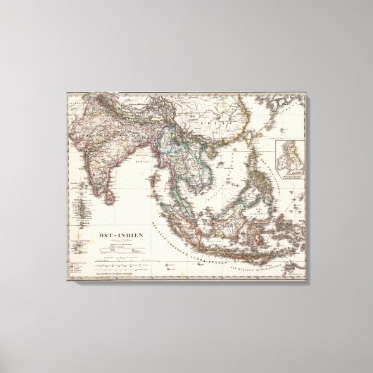 Ostindien 2 leinwanddruck (Vorderseite)