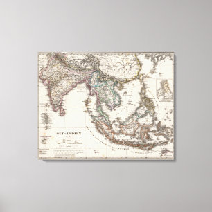 Ostindien 2 leinwanddruck