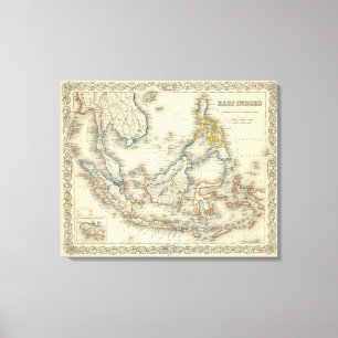 Ostindien 3 leinwanddruck