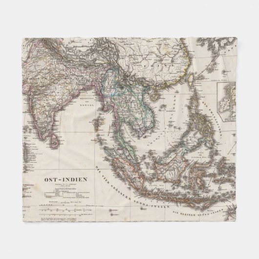 Ostindien Fleecedecke (Vorderseite (Horizontal))