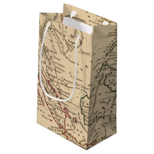 Ostindien-Inseln Kleine Geschenktüte (Rückseite Schrägansicht)