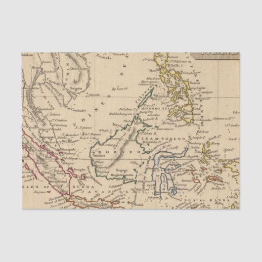 Ostindien-Inseln Seidenpapier (Vorderseite)