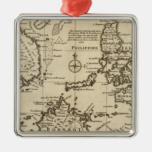 Ostindien Ornament Aus Metall (Vorne)