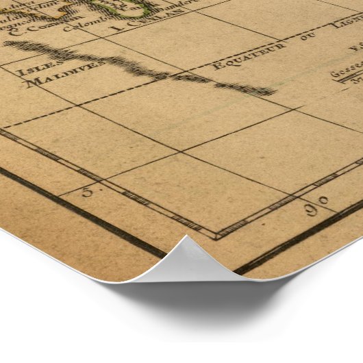 Ostindien Poster (Ecke)