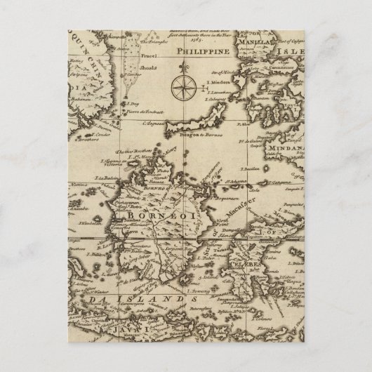 Ostindien Postkarte (Vorderseite)