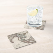 Ostindien Rechteckiger Pappuntersetzer (Vor Ort)