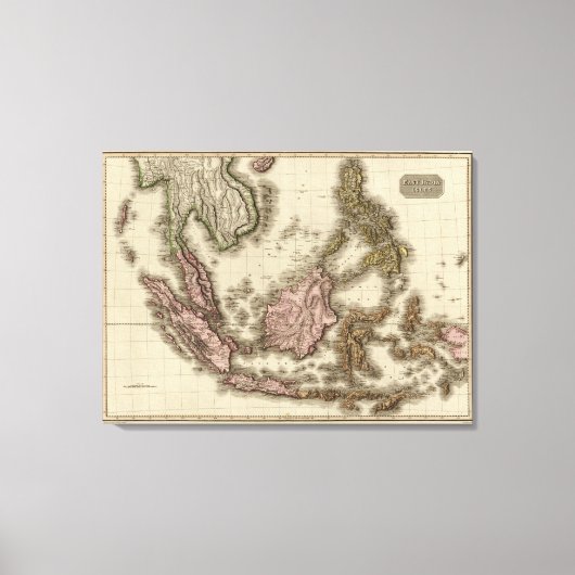 Ostindische Inseln Leinwanddruck (Vorderseite)