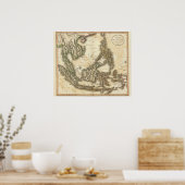 Ostindische Inseln Poster (Küche)