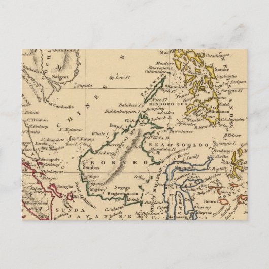 Ostindische Inseln Postkarte (Vorderseite)