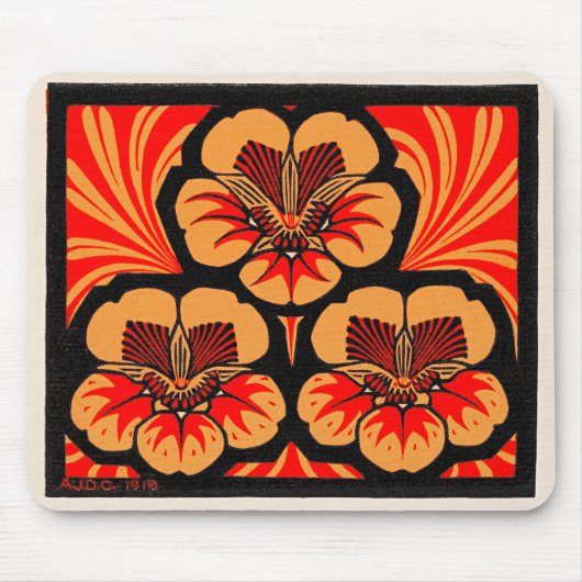 Ostindische Kirsche, Jugendstil, Mousepad (Vorne)