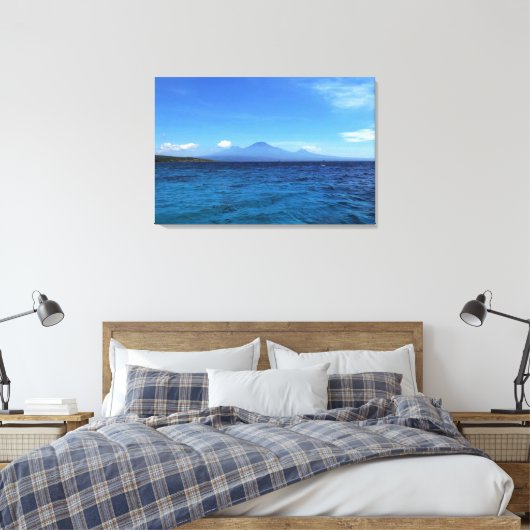Ostjava-Vulkane Leinwanddruck (Insitu (Schlafzimmer))