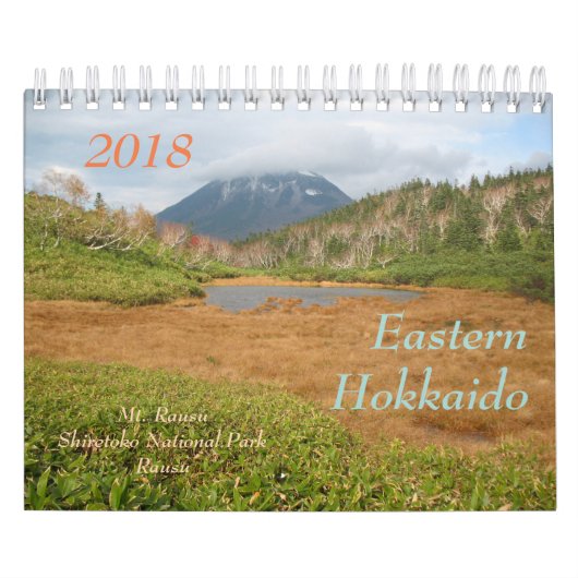 Ostkalender des hokkaido-2018 kalender (Titelbild)