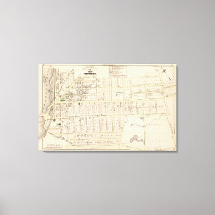 Ostkarte Providence Rhode Island Leinwanddruck