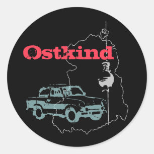Ostkind Design Runder Aufkleber