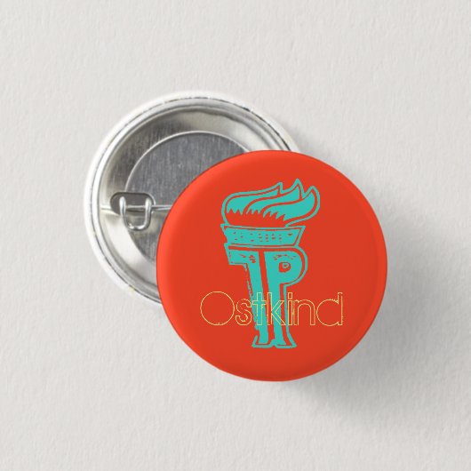 Ostkind Pionierdesign DDR Button (Vorne & Hinten)