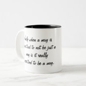 Ostklugheits-Tasse Zweifarbige Tasse (Vorderseite Links)