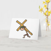 Ostkreuz Kruzifix Karte (Gelbe Blume)