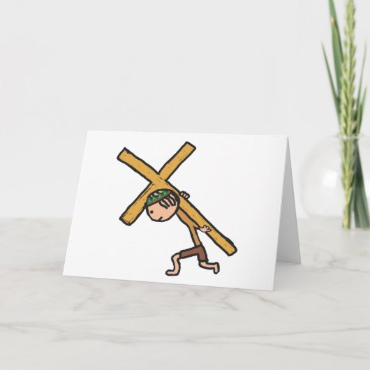 Ostkreuz Kruzifix Karte (Vorderseite)