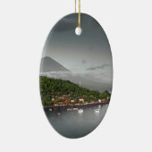 Ostküste Bali und Berg Agung Keramikornament (Rechts)