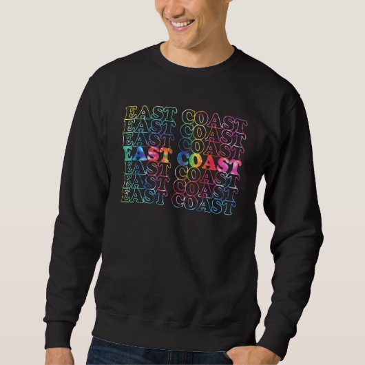 Ostküste Cool Vintag Inspiriert Sweatshirt (Vorderseite)