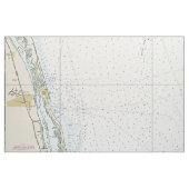 Ostküste Florida ⚓ authentische Nautikkarte Stoff (Fat Quarter (45,7 x 55,9 cm))