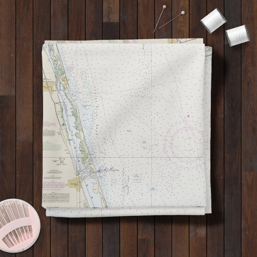 Ostküste Florida ⚓ authentische Nautikkarte Stoff