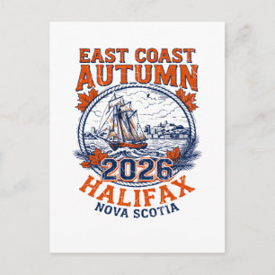 Ostküste Herbst Halifax Nova Scotia 2026 Postkarte