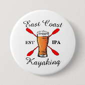 Ostküste Kayaking Shirt IPA Bierknopf Button (Vorderseite)