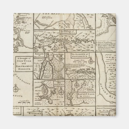 Ostküste, USA Magnet (Vorne)