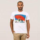 Ostküste von LNER ~ Beach Umbrella T-Shirt (Vorne ganz)