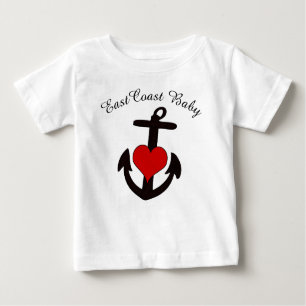 Ostküsten-Babyankerherz-Ostküsten-Baby-Shirt Baby T-shirt