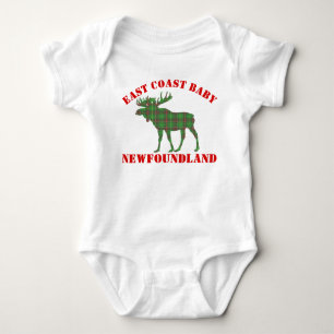 Ostküsten-Babyelche Neufundlandtartan-Shirt Baby Strampler